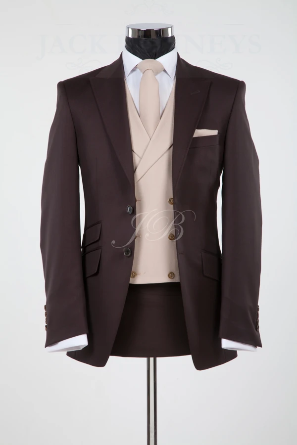 Popular Mens Suits Groomsmen Peak Lapel Groom Tuxedos Brown Wedding Best Man Suit (Jacket+Pants+Tie+Vest) A42
Popular Mens Suits Groomsmen Peak Lapel Groom Tuxedos Brown Wedding Best Man Suit (Jacket+Pants+Tie+Vest) A42