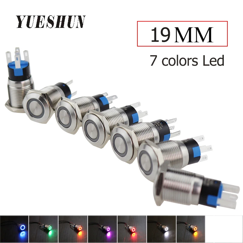 19mm LED Momentary Button Switch Self-Lock Momentary Latching Waterproof Car Engine Stainless Steel Light Switch Power Switch
19mm LED Momentary Button Switch Self-Lock Momentary Latching Waterproof Car Engine Stainless Steel Light Switch Power Switch