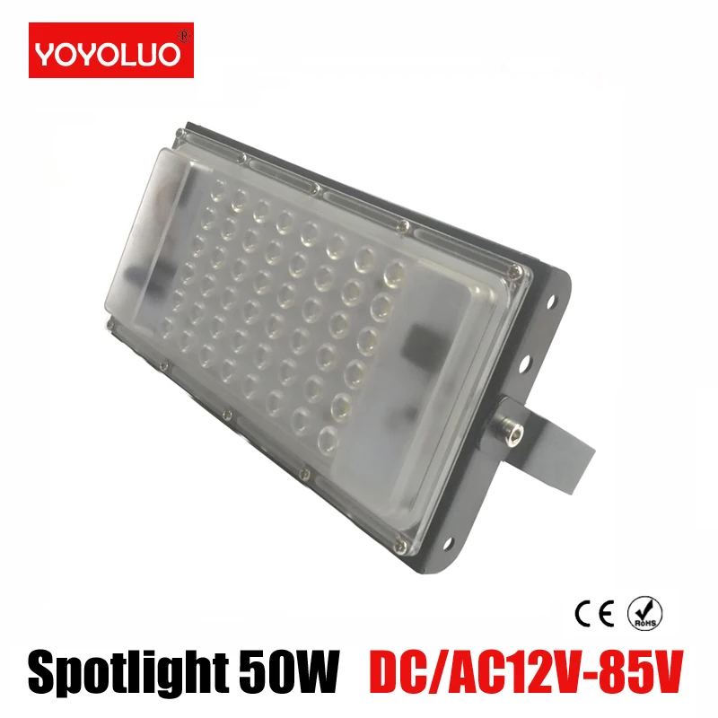 Водонепроницаемый IP65 Светодиодный прожектор светильник DC12V 85V AC12V 50V отражатель