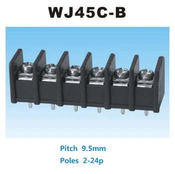 2/5pcs Barrier Screw Terminal Block pitch 9.5mm Straight Pin 2P 3P 4P 5P 6P bornier blocks connector morsettiera 300V 25A 12AWG
2/5pcs Barrier Screw Terminal Block pitch 9.5mm Straight Pin 2P 3P 4P 5P 6P bornier blocks connector morsettiera 300V 25A 12AWG