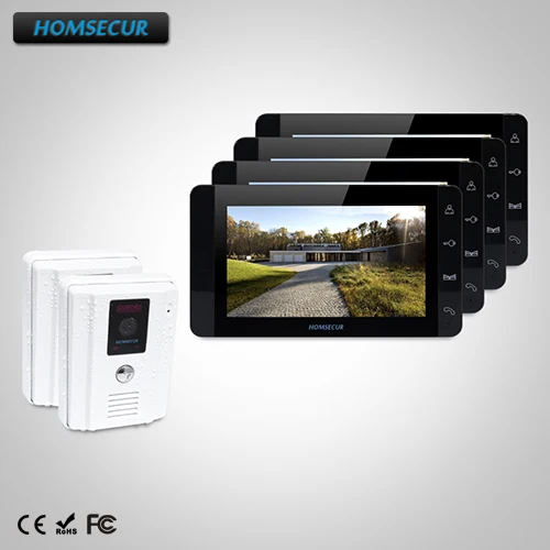 HOMSECUR 7" Video Door Phone Intercom System+Touch Button Monitor for House/Flat TC011-W + TM703-B
HOMSECUR 7" Video Door Phone Intercom System+Touch Button Monitor for House/Flat TC011-W + TM703-B