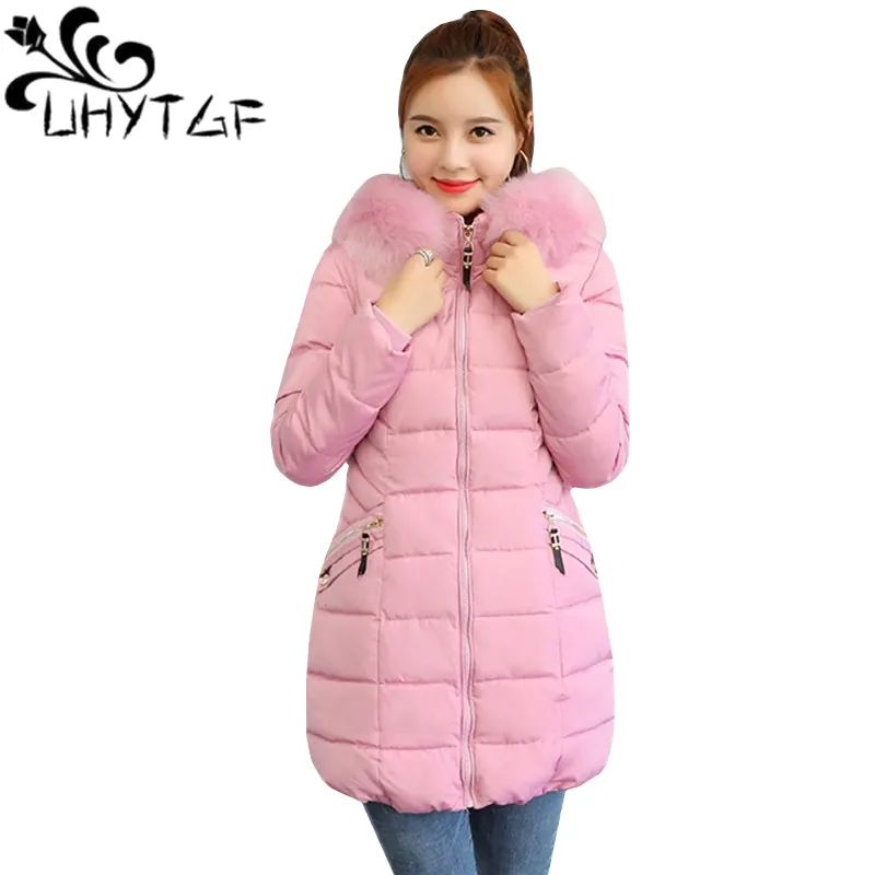 UHYTGF M-6XL Plus size Hooded Larger Fur Collar Women Winter Jacket and Coat Women Cotton Padded Long Parkas Ladies Snowwear 112
UHYTGF M-6XL Plus size Hooded Larger Fur Collar Women Winter Jacket and Coat Women Cotton Padded Long Parkas Ladies Snowwear 112