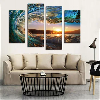 FOUR PC NO FRAME The waves revolve around the sun Oil Painting Printed Oil Painting On Canvas Oil Painting Home Decor Wall Decor
FOUR PC NO FRAME The waves revolve around the sun Oil Painting Printed Oil Painting On Canvas Oil Painting Home Decor Wall Decor