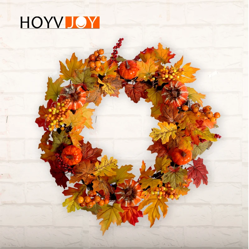 HOYVJOY Maple Leaf Fall Wreaths Halloween Decorations Christmas Garland Wreath Decor For Home
HOYVJOY Maple Leaf Fall Wreaths Halloween Decorations Christmas Garland Wreath Decor For Home