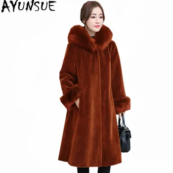 AYUNSUE 2020 Woman Faux Fox Fur Collar Coat Female Warm Winter Jacket Women Hooded Fur Coats Thick Women's Jackets Abrigo WXF437
AYUNSUE 2020 Woman Faux Fox Fur Collar Coat Female Warm Winter Jacket Women Hooded Fur Coats Thick Women's Jackets Abrigo WXF437