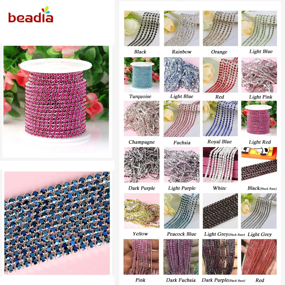 10M Wholesale Claw Chain High Density Rhinestone Silver Base Cup For DIY Sew-On Glue-On Trim Jewelry Accessories
10M Wholesale Claw Chain High Density Rhinestone Silver Base Cup For DIY Sew-On Glue-On Trim Jewelry Accessories