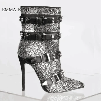 Luxury Bling Ankle Boots for Women Hot Driling Rivets Studs Belt Strap Design Winter Short Boots Women High Heels Ladies Shoes
Luxury Bling Ankle Boots for Women Hot Driling Rivets Studs Belt Strap Design Winter Short Boots Women High Heels Ladies Shoes