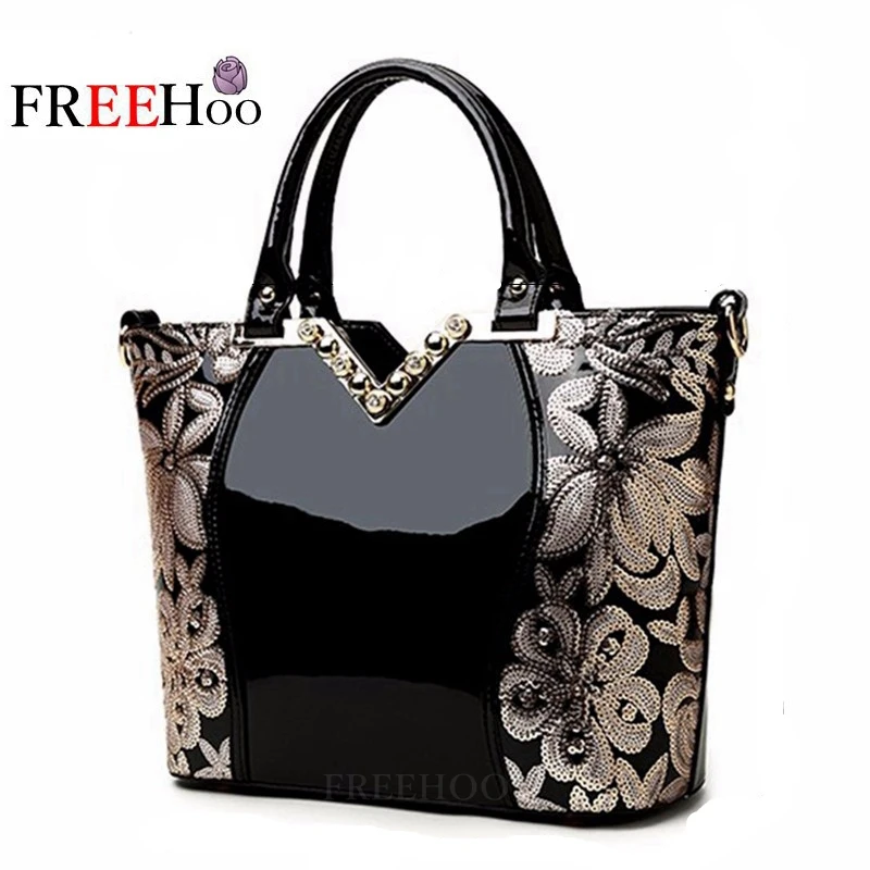 Fashion bags for women 2019 Sequin Embroidery Luxury Patent Leather Brand Designer handbag women messenger bag Bolsa Feminina
Fashion bags for women 2019 Sequin Embroidery Luxury Patent Leather Brand Designer handbag women messenger bag Bolsa Feminina