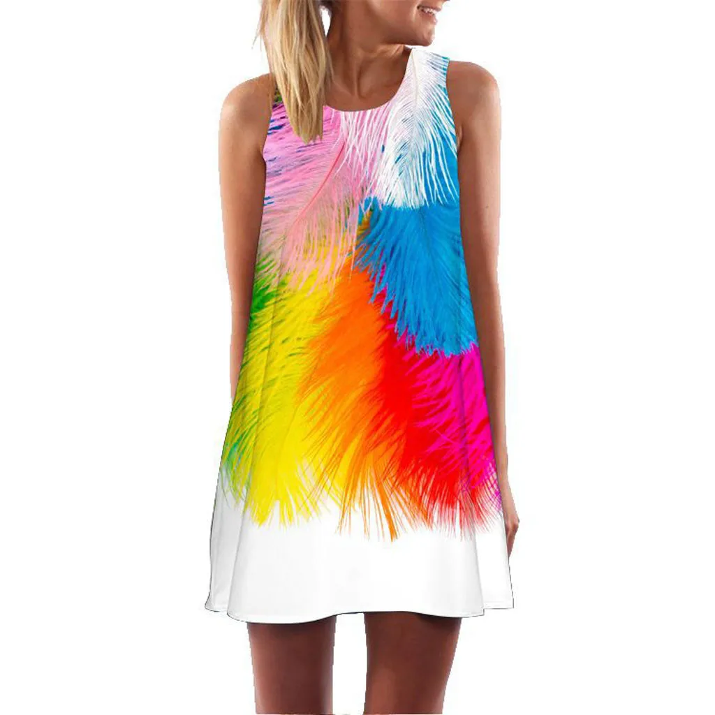 Women Summer Sexy Dress A-Line Sleveless Boho Print Casual Beach Tank O-Neck Vintage Fashion Short Mini Vacation Beach Dress
Women Summer Sexy Dress A-Line Sleveless Boho Print Casual Beach Tank O-Neck Vintage Fashion Short Mini Vacation Beach Dress
