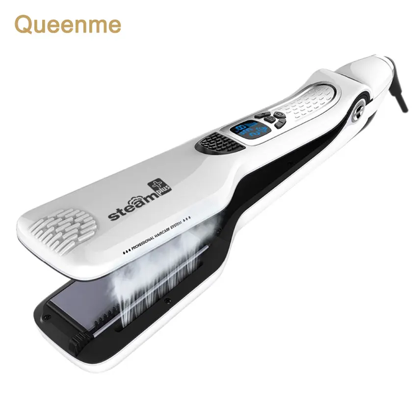 Queenme Steam Hair Straightener Brush Electric Chapinha Titanium Profissional Steam Flat Iron Styling Hair Straightening Comb
Queenme Steam Hair Straightener Brush Electric Chapinha Titanium Profissional Steam Flat Iron Styling Hair Straightening Comb