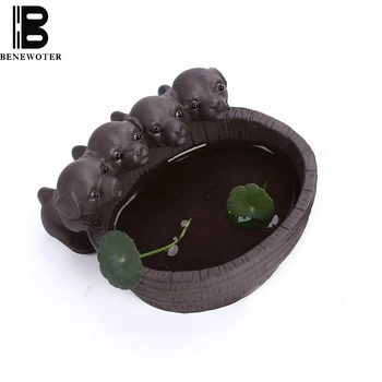 Yixing Zisha Lovely 4 Little Dog Drink Water Figurine Tea Pet Tea Accessories Small Fish Tank Succulents Flowerpot Lucky Decor
Yixing Zisha Lovely 4 Little Dog Drink Water Figurine Tea Pet Tea Accessories Small Fish Tank Succulents Flowerpot Lucky Decor