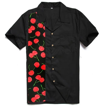 Big Size Mens Shirts Rock And Roll Hip Hop 50's Retro Clothes Cherry Printed Short Sleeve Casual Camisa Masculina Free Shipping
Big Size Mens Shirts Rock And Roll Hip Hop 50's Retro Clothes Cherry Printed Short Sleeve Casual Camisa Masculina Free Shipping