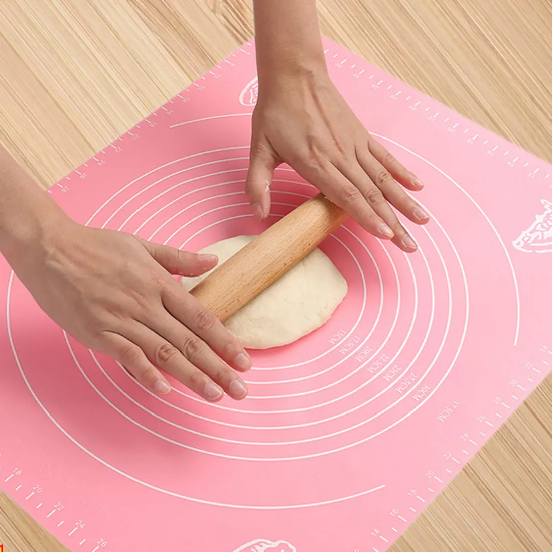 Silicone Baking Tools 1PC Soft Rolling Pastry Boards Kneading Dough Mat With Calibration High Temperature Resistant Cake Board
Silicone Baking Tools 1PC Soft Rolling Pastry Boards Kneading Dough Mat With Calibration High Temperature Resistant Cake Board