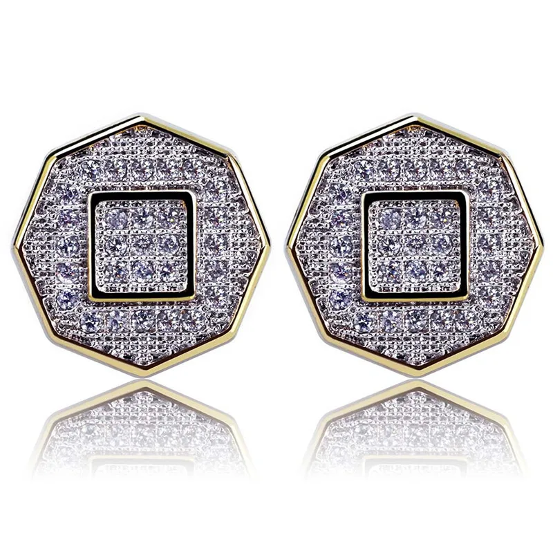 Lucky Sonny Factory Price CZ Stud Earrings Two Tone Color Zircon Iced Out Men Earrings Rappers' Wanted Hip Hop Brincos Bijoux
Lucky Sonny Factory Price CZ Stud Earrings Two Tone Color Zircon Iced Out Men Earrings Rappers' Wanted Hip Hop Brincos Bijoux