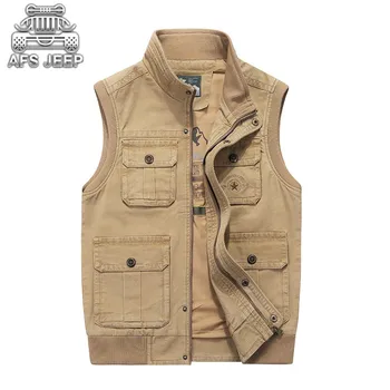 Men Denim Vests Many Pockets Big Casual Tactical Classic Autumn Winter Plus Size M-8XL Loose Male 100% Cotton Natural AFS JEEP
Men Denim Vests Many Pockets Big Casual Tactical Classic Autumn Winter Plus Size M-8XL Loose Male 100% Cotton Natural AFS JEEP