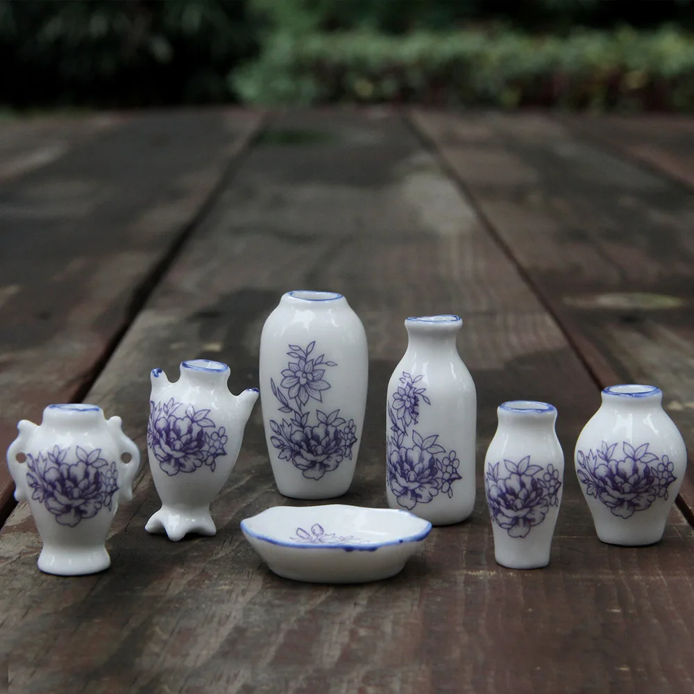7pcs/set Miniature Dollhouse Mini Ceramic Vase Accessories Doll house Miniatures 1:12 Accessories Decorative Miniature Porcelain
7pcs/set Miniature Dollhouse Mini Ceramic Vase Accessories Doll house Miniatures 1:12 Accessories Decorative Miniature Porcelain