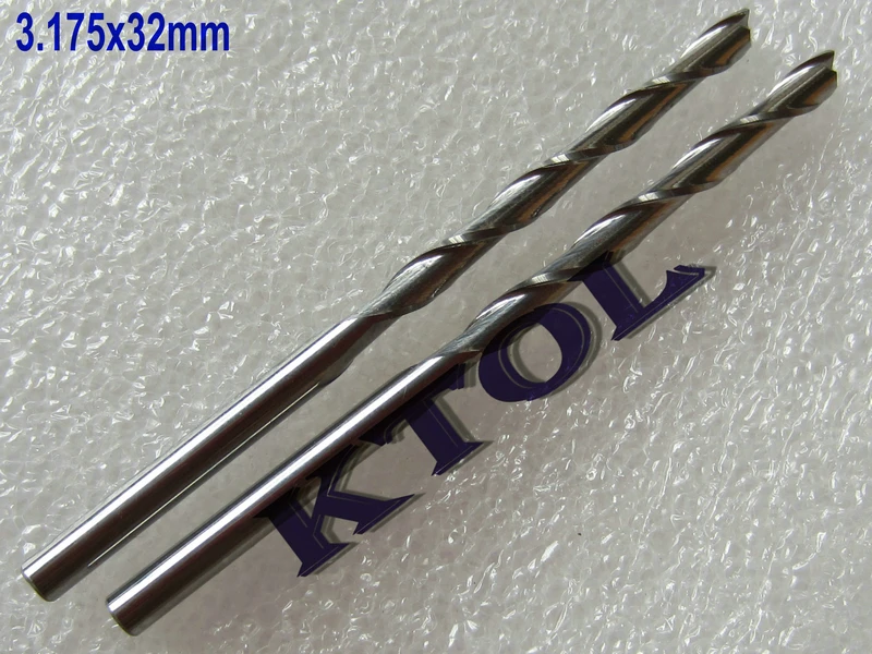 NEW 10pcs 1/8*32MM Two Flutes CNC Mill Router Tool Bits Cutter for Wood/Mdf/PVC/Aluminum Milling Machine Tools
NEW 10pcs 1/8*32MM Two Flutes CNC Mill Router Tool Bits Cutter for Wood/Mdf/PVC/Aluminum Milling Machine Tools