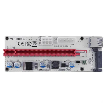 3 Power Ports PCIe PCI-E 1x to 16x Adapter Graphic Card Extender Riser Card Bitcoin Mining Card Kit with 60cm USB 3.0 cable
3 Power Ports PCIe PCI-E 1x to 16x Adapter Graphic Card Extender Riser Card Bitcoin Mining Card Kit with 60cm USB 3.0 cable