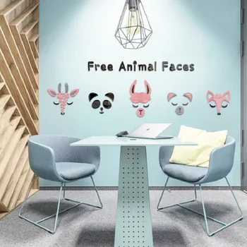 Free animal faces cartoon wallsticker 3d acrylic wall sticker Cartoon children's room decorative wall paper Decorative paintings
Free animal faces cartoon wallsticker 3d acrylic wall sticker Cartoon children's room decorative wall paper Decorative paintings
