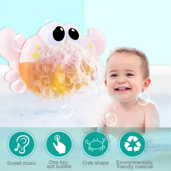 Bath Toy Crab Bubble Machine Baby Bathing Bathing Water Music Electric Spit Bubble Toy Soap Bubble Making Machine Baby
Bath Toy Crab Bubble Machine Baby Bathing Bathing Water Music Electric Spit Bubble Toy Soap Bubble Making Machine Baby