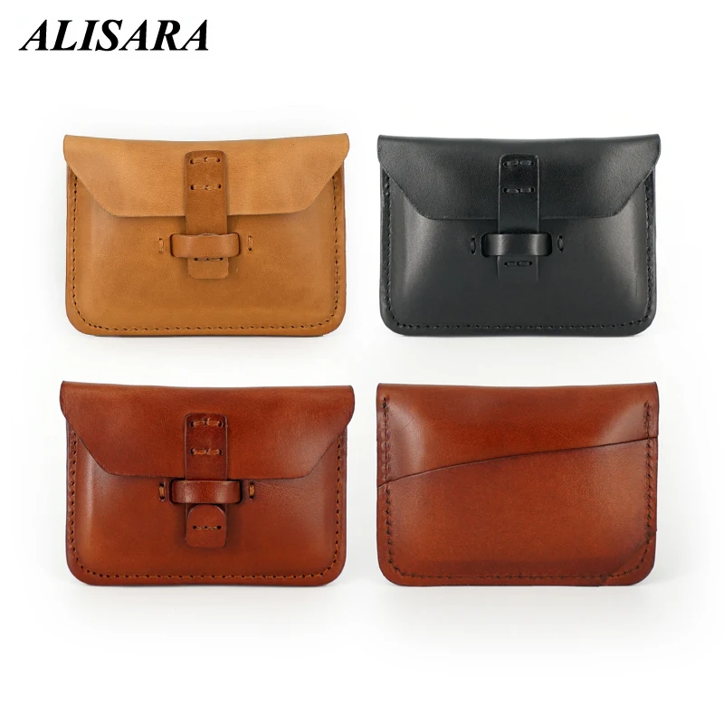 Alisara Genuine Leather Card Case Cover Cowhide Credit Card Wallet Bus/ID Card Holder Retro Men Small Wallet Vintage Mini Purses
Alisara Genuine Leather Card Case Cover Cowhide Credit Card Wallet Bus/ID Card Holder Retro Men Small Wallet Vintage Mini Purses