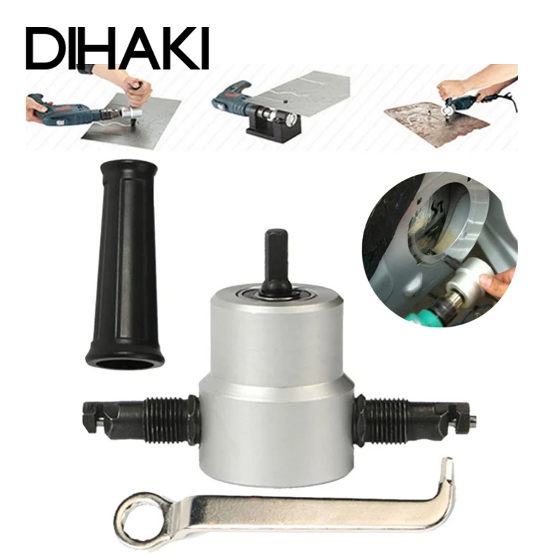 Nibbler Cutter Double Head Sheet Nibbler Saw Cutter Tool Drill Attachment Nibbler Sheet Metal Cut Power Tools Accessaries
Nibbler Cutter Double Head Sheet Nibbler Saw Cutter Tool Drill Attachment Nibbler Sheet Metal Cut Power Tools Accessaries