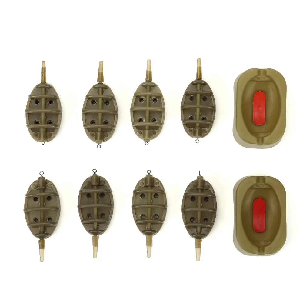 4Pcs/Set Carp Fishing Feeder Tool (15g 20g 25g 30g) Inline Method Feeder with Mould Carp Crip Fishing Tool Bait Lead Sinker
4Pcs/Set Carp Fishing Feeder Tool (15g 20g 25g 30g) Inline Method Feeder with Mould Carp Crip Fishing Tool Bait Lead Sinker