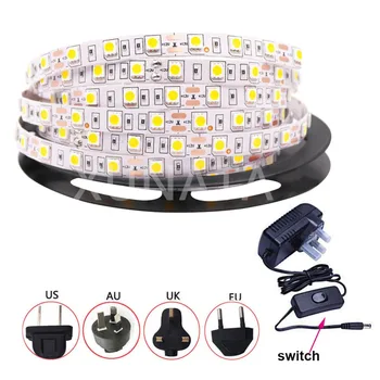 DC12V 5050 60Leds/m Waterproof Flexible Led Strip Rope Light+12V 2A EU/AU/US/UK Plug With Switch+2PIN 10mm DC Connector Clip
DC12V 5050 60Leds/m Waterproof Flexible Led Strip Rope Light+12V 2A EU/AU/US/UK Plug With Switch+2PIN 10mm DC Connector Clip