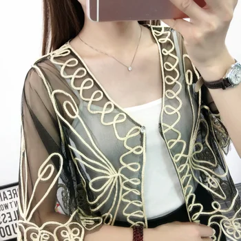 BLINGSTORY Summer Jacket Women Embroidered Lace Evening Shawl Wraps Cardigan Summer Short Coat Sunscreen Outside Cover Up
BLINGSTORY Summer Jacket Women Embroidered Lace Evening Shawl Wraps Cardigan Summer Short Coat Sunscreen Outside Cover Up