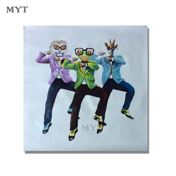 POP modern handmade abstract animal combination dancing oil painting wall art picture on canvas for home decoration frameless
POP modern handmade abstract animal combination dancing oil painting wall art picture on canvas for home decoration frameless
