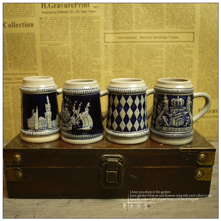 From the German National Emblem Pocket Collection Hand Pained German Beer Mug Cheering for Bayern
From the German National Emblem Pocket Collection Hand Pained German Beer Mug Cheering for Bayern