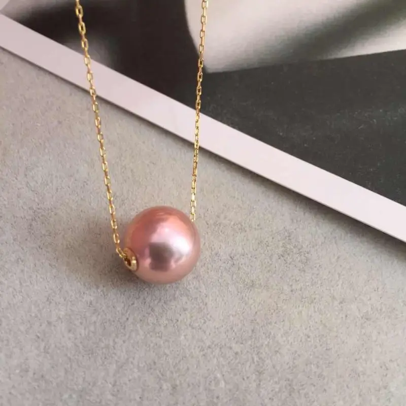 elegant huge 13-14mm south sea pink purple round pearl 18k gold necklace pendant
elegant huge 13-14mm south sea pink purple round pearl 18k gold necklace pendant