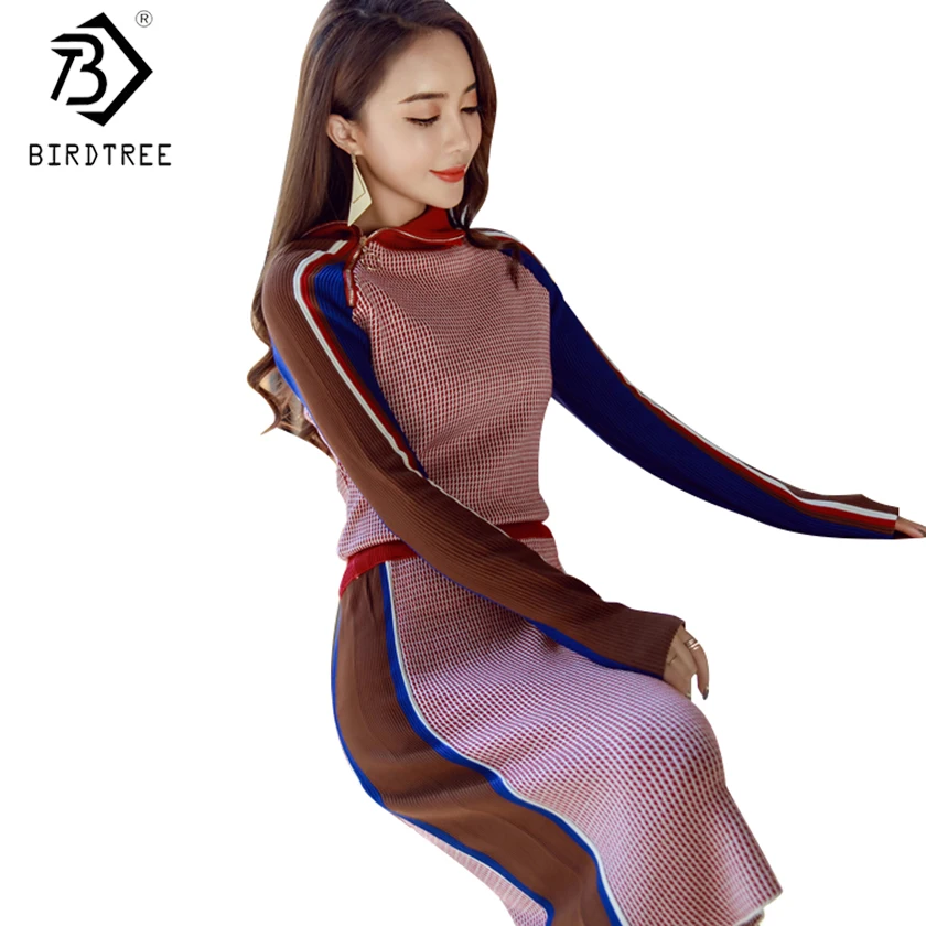 2018 New 2 Pieces Knitting Sets Color-block Zipper High Collar Sweater + Fashion Package Hip Knee Skirt Suit Set S81104Z
2018 New 2 Pieces Knitting Sets Color-block Zipper High Collar Sweater + Fashion Package Hip Knee Skirt Suit Set S81104Z