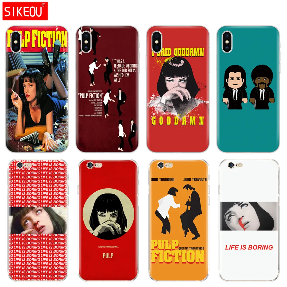 Silicone Cover Phone Case For Iphone 6 X 8 7 6s 5 5s SE Plus 10 XR XS Max Case Pulp Fiction
Silicone Cover Phone Case For Iphone 6 X 8 7 6s 5 5s SE Plus 10 XR XS Max Case Pulp Fiction