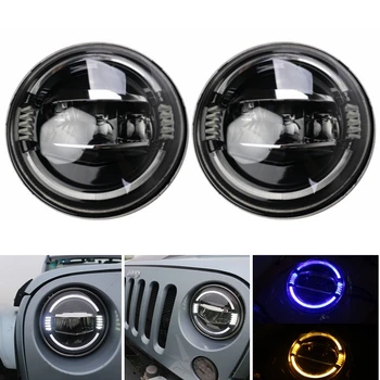 50W 30W 7 Inch Round Led Headlight Amber Blue Angel Eye DRL High Low Beam for Offroad Wrangler Niva Lada 4x4 Uaz 12V 24V
50W 30W 7 Inch Round Led Headlight Amber Blue Angel Eye DRL High Low Beam for Offroad Wrangler Niva Lada 4x4 Uaz 12V 24V