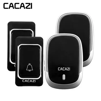 CACAZI New Home Wireless Doorbell Waterproof Battery Button 300M Remote Receiver US EU UK Plug Home Cordless Door bell chime
CACAZI New Home Wireless Doorbell Waterproof Battery Button 300M Remote Receiver US EU UK Plug Home Cordless Door bell chime