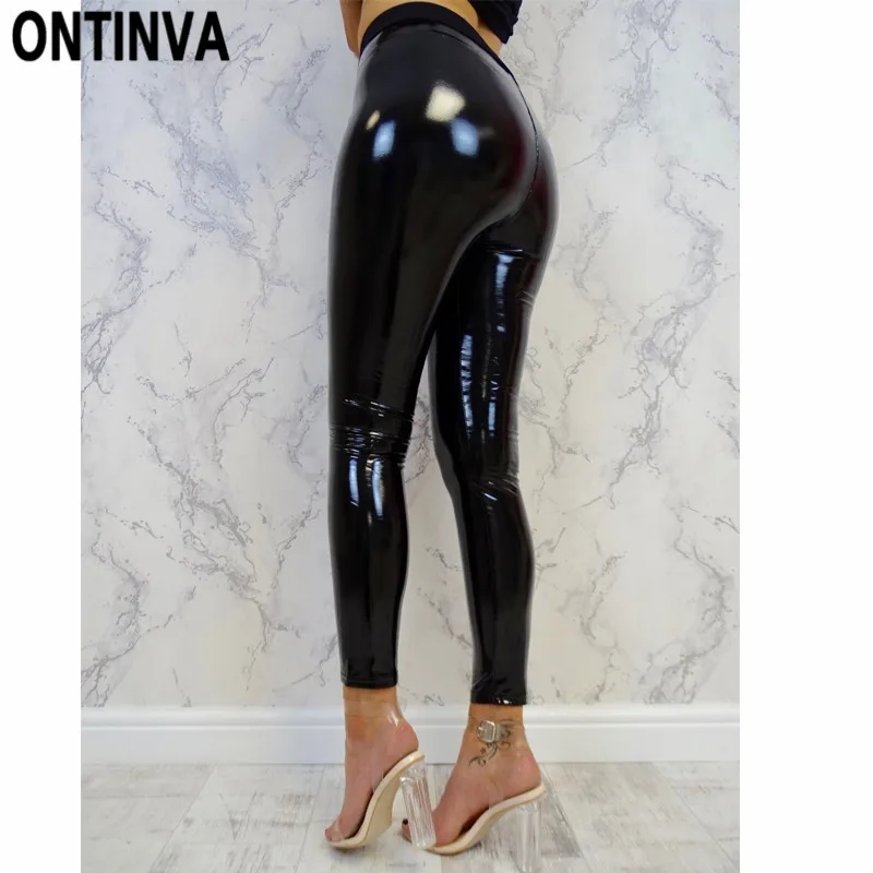 Black Wetlook Push Up Leggings for Women Slim Shinny High Waist Legins Femme Autumn Winter Faux Leather S M L XL Mujer Hot Pant
Black Wetlook Push Up Leggings for Women Slim Shinny High Waist Legins Femme Autumn Winter Faux Leather S M L XL Mujer Hot Pant
