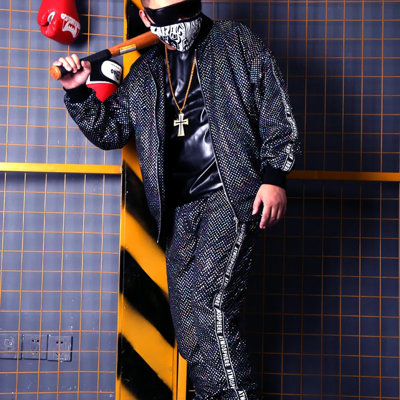 m-xxl//2018.in vogue Trendy stage suit with silver glitter and cool set hairdressers nightclub bar singer costumes.
m-xxl//2018.in vogue Trendy stage suit with silver glitter and cool set hairdressers nightclub bar singer costumes.