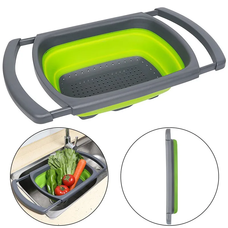 Two Forms a Set Collapsible Kitchen Colander Fruit Vegetable Strainer Drainer Washing Basket Plastic Drain Vegatable Basket
Two Forms a Set Collapsible Kitchen Colander Fruit Vegetable Strainer Drainer Washing Basket Plastic Drain Vegatable Basket