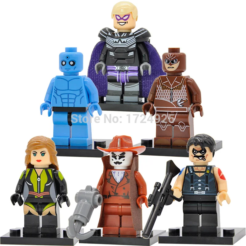 6pcs/lot DC Watchmen Figure Super Hero Dr. Manhattan Silk Spectre Building Blocks Set Model Toys For Children
6pcs/lot DC Watchmen Figure Super Hero Dr. Manhattan Silk Spectre Building Blocks Set Model Toys For Children