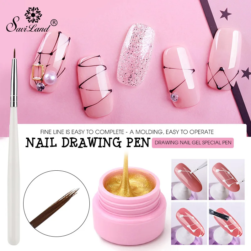 Saviland Wire Drawing Nail Gel Varnish Painting Pen Pulling Silk Spider Creative Nail Art Gel Polish Nail Design Set
Saviland Wire Drawing Nail Gel Varnish Painting Pen Pulling Silk Spider Creative Nail Art Gel Polish Nail Design Set