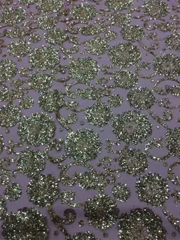 gold color african french lace fabric with glued glitters sequins African tulle lace fabric has glitter shinny for wedding dress
gold color african french lace fabric with glued glitters sequins African tulle lace fabric has glitter shinny for wedding dress