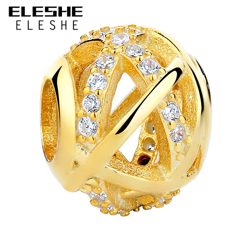 ELESHE Original 100% 925 Sterling Silver Galaxy Silvery Bead Charms fit Bracelets with Gold Color DIY Jewelry Making
ELESHE Original 100% 925 Sterling Silver Galaxy Silvery Bead Charms fit Bracelets with Gold Color DIY Jewelry Making