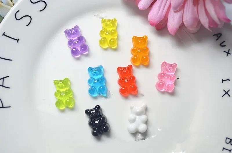 50 pcs Funny Cute Resin gummy bear charm for brooches earrings bracelets Decoration DIY accessories
50 pcs Funny Cute Resin gummy bear charm for brooches earrings bracelets Decoration DIY accessories