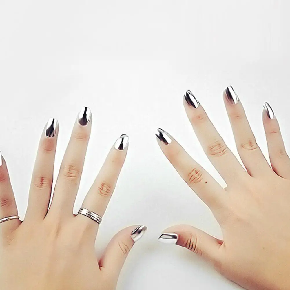 2pcs Water Based Nail Gel Polish Easy Peal Off Nail Art Polish Silver Mirror Effect Metal and Base Coat Metallic Manicure
2pcs Water Based Nail Gel Polish Easy Peal Off Nail Art Polish Silver Mirror Effect Metal and Base Coat Metallic Manicure