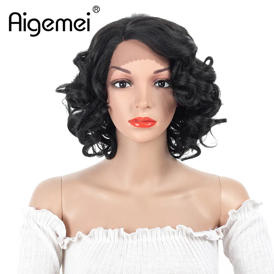 Aigemei 1B/OTBug Two Colors Short Curly For Women Curly Wigs Lace Front Wigs Heat Resistant Synthetic Full Head Hair Wig
Aigemei 1B/OTBug Two Colors Short Curly For Women Curly Wigs Lace Front Wigs Heat Resistant Synthetic Full Head Hair Wig