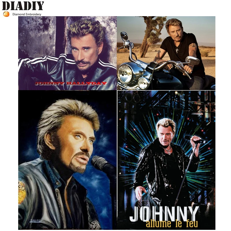 5D DIY Diamond Painting Rock star johnny hallyday Embroidery Full round Diamond Cross Stitch Rhinestone Mosaic Painting souvenir
5D DIY Diamond Painting Rock star johnny hallyday Embroidery Full round Diamond Cross Stitch Rhinestone Mosaic Painting souvenir