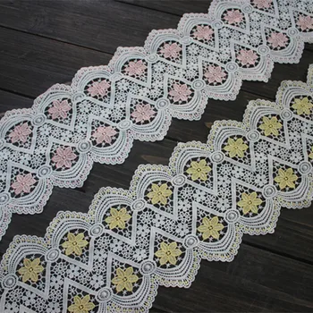 15cm 5.9" Wide (3Yards/lot) Water Soluble Lace,Embroidery Venise Lace Trim for Gown, Costume Design
15cm 5.9" Wide (3Yards/lot) Water Soluble Lace,Embroidery Venise Lace Trim for Gown, Costume Design
