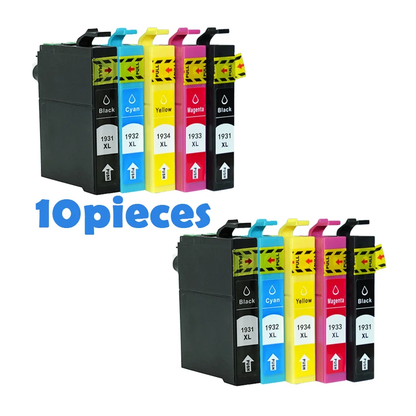 10pcs Compatible Ink cartridges For Epson T1931 T1932 T1933 T1934 For Epson Workforce WF-2521 WF-2531NF WF-2541 Inkjet printers
10pcs Compatible Ink cartridges For Epson T1931 T1932 T1933 T1934 For Epson Workforce WF-2521 WF-2531NF WF-2541 Inkjet printers
