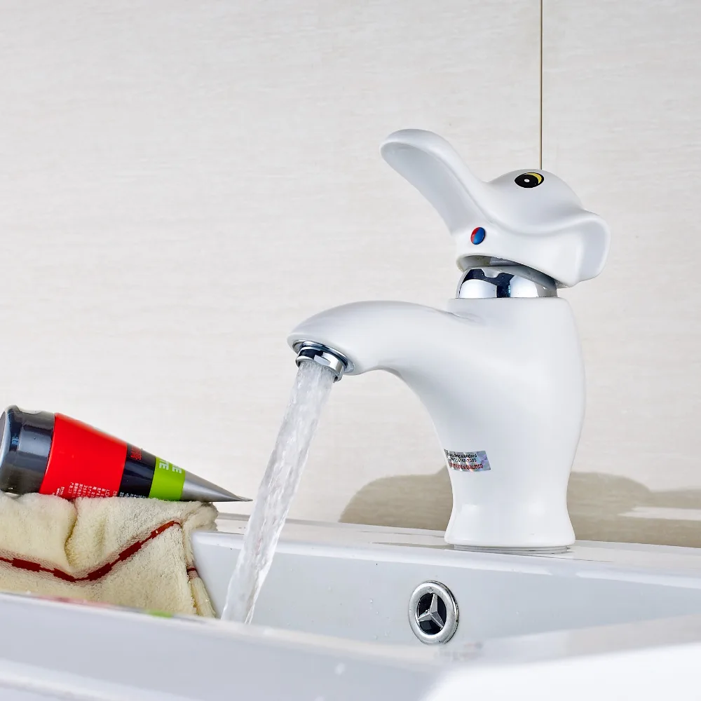 Newly Style Elephant Faucet Polish Chrome White Painting Sink Faucet Mixer Tap Single Handle Hole
Newly Style Elephant Faucet Polish Chrome White Painting Sink Faucet Mixer Tap Single Handle Hole